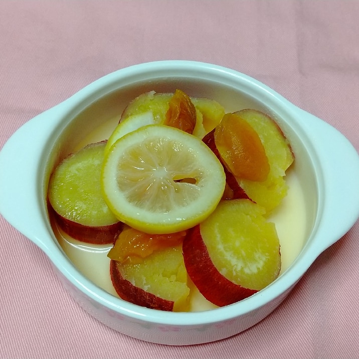 さつまいもと杏 ドライフルーツ のレモン煮 レシピ 作り方 By Yuki2244 楽天レシピ